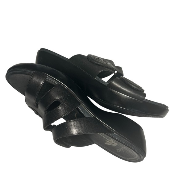Dansco Dixie Black Leather Slip On Sandals Womens 39 - Picture 7 of 14